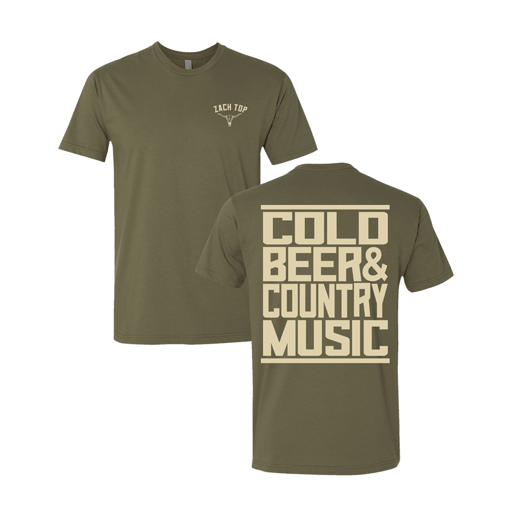 Zach Top Merch Zach Top Colo Beer And Country Music T-Shirt Green Gifts For Fans - Roseregae